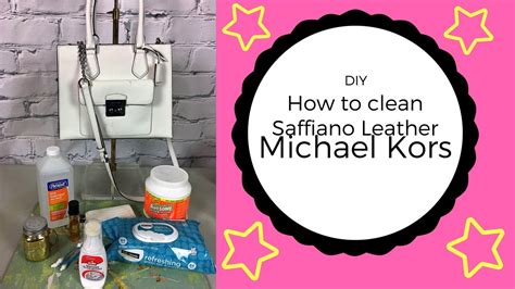 best way to clean white leather michael kors purse|how to clean saffiano leather.